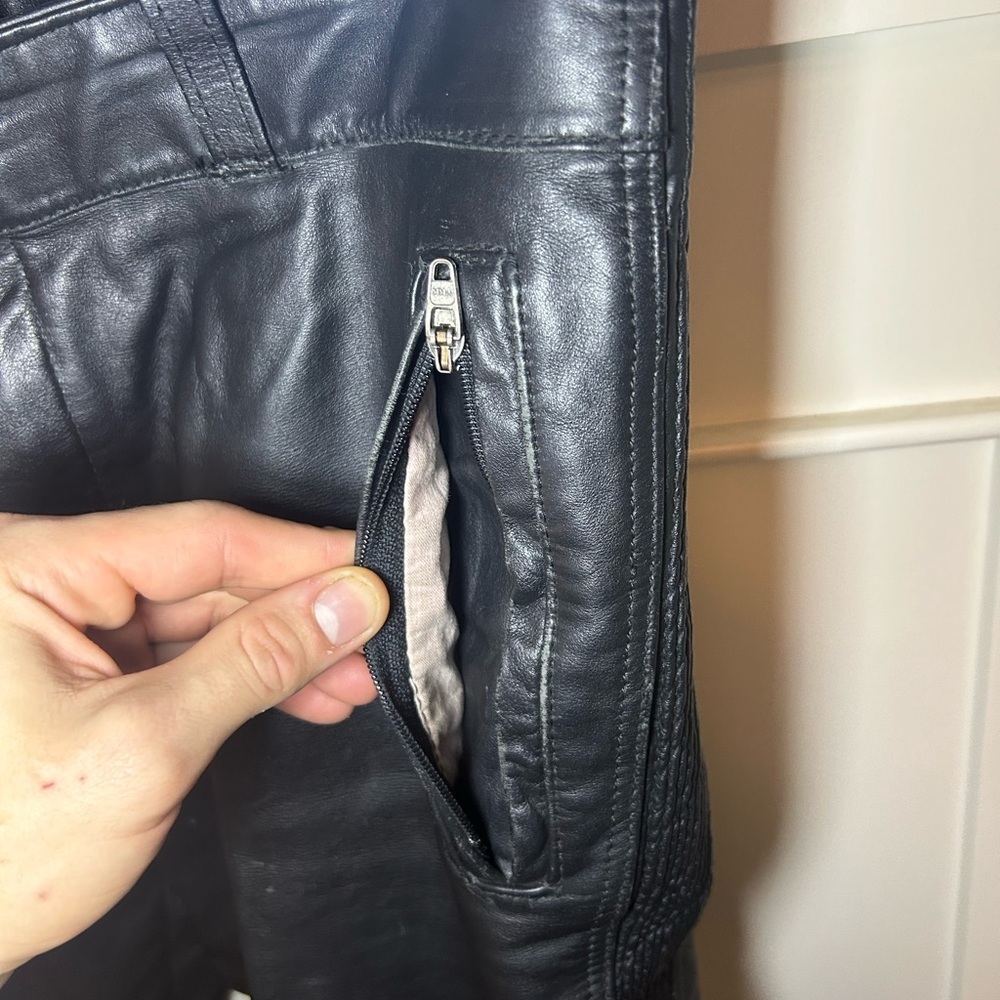 Vintage thick leather racing pants - Picture 7 of 12